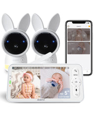ARENTI baby monitor 2K display for crisp daytime and nighttime viewing.