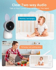 ARENTI night light softly illuminates baby's room for comfort.