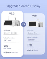 ARENTI wireless parent unit setup enables quick pairing for effortless monitoring.