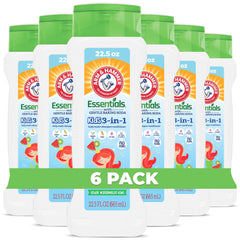 Arm & Hammer 3-in-1 kids body wash bottle closeup for gentle cleansing