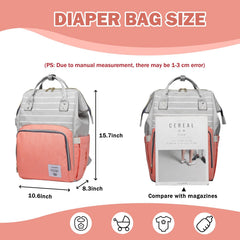 Armbq diaper bag backpack insulated pockets keep bottles at ready temperature during outings.