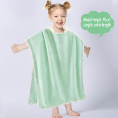 ARNUAETY soft coral velvet toddler towel dries gently after a bath.