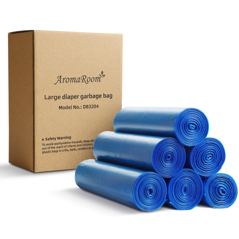 Aroma Room diaper pail refills, six-roll pack ready for quick changes and tidy disposal