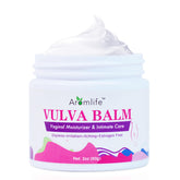 Aromlife vulva moisture balm cream jar for daily intimate care and soothing hydration