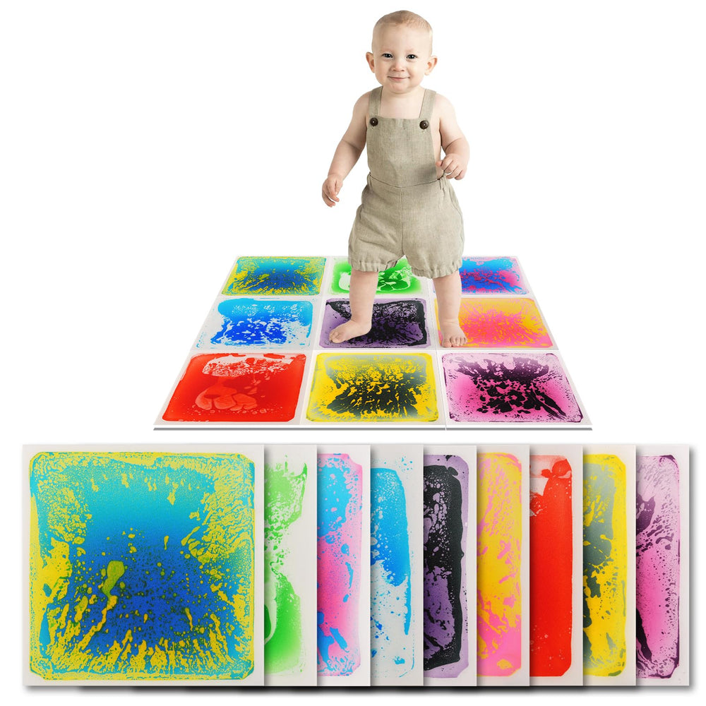 Art3d Liquid Fusion color-change tile showing shifting colors for engaging, imaginative play