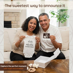 ArtEleven box ready to gift for grandma and grandpa pregnancy news.