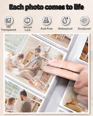 Artfeel acid-free white pages help preserve memories over time.