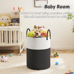 Artfeel collapsible laundry basket ready for transport and quick reshaping after use.
