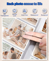 Artfeel white acid-free pages keep photos pristine and dust-free.