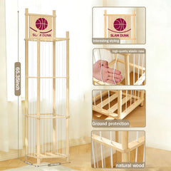 Aruood storage unit provides ample space to store 40+ plush toys.