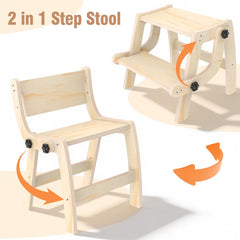 Arwion toddler step stool non-slip base for stable use.