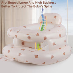 Asamoom baby seat with ergonomic backrest supports comfortable posture during seated activities.