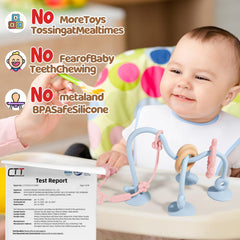 Ascnduup high-chair suction cups toy keeps playtime mess-free and within reach.