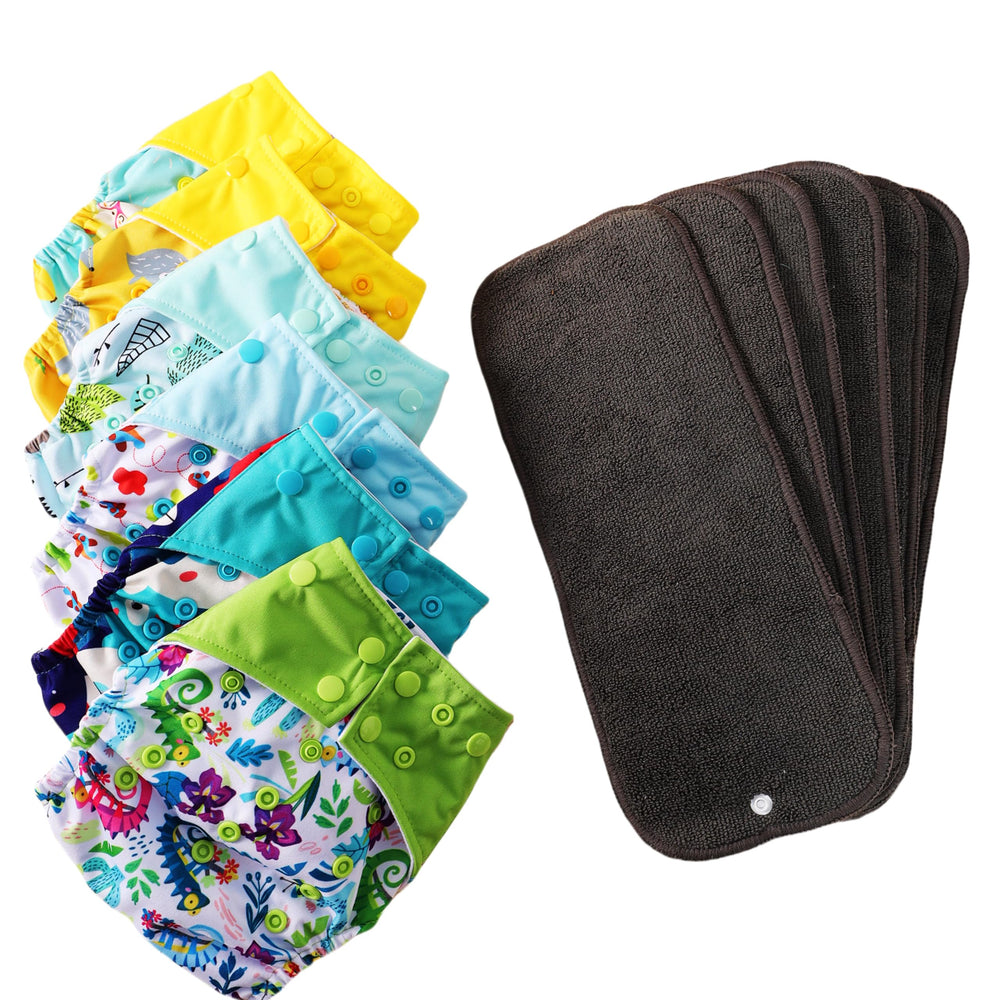 Asenappy bear-set diapers with colorful shells for newborn to toddler comfort.