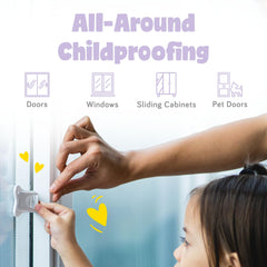 Ashtonbee multipurpose locks secure sliding doors and cabinets in one set.