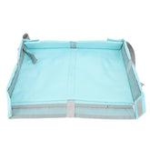 Asixxsix foldable airplane tray cover with pockets keeps toys organized during flights.