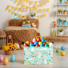 ASKETAM Easter basket material closeup reveals cotton and canvas texture and durability