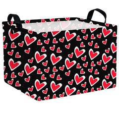 ASKETAM valentine gift bin with empty-heart decor for gifting