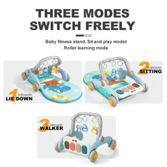 Asou Baby Gym Play Mat 2-in-1 design for gym play and walker versatility.