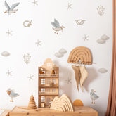 astrkiz seagull wall decal brightens kids' room with whimsy ocean scene