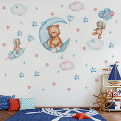astrkiz watercolor playroom decor with peel and stick ease and simple cleaning