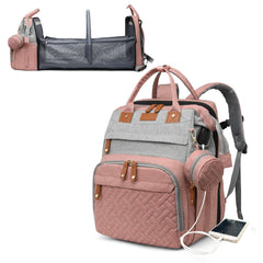 Astro alan diaper bag with changing station keeps essentials organized on the go