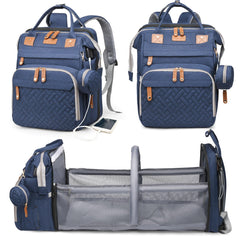 Astro alan changing-station diaper bag for on-the-go diaper changes.