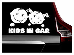 ASTUTE GRACE baby on board sticker on car door offers high visibility.