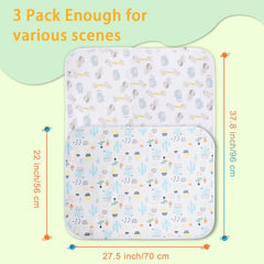 Asung washable waterproof changing pad cover eases cleanup after messes.