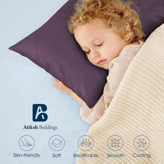 Atiksh Beddings 500-thread-count cotton texture for breathable comfort.