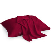 Atiksh Beddings burgundy toddler pillowcases pack for 14x20 travel pillows, soft and cozy.