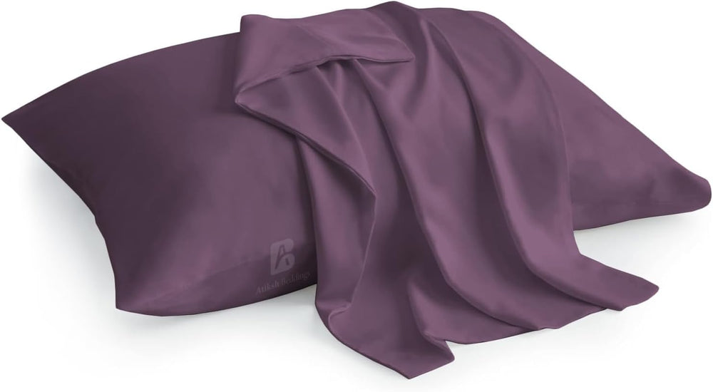 Atiksh Beddings toddler pillow case plum color with soft Egyptian cotton for comfy nights.