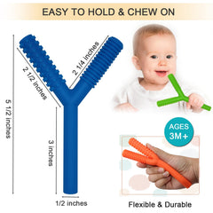 Atsky yellow teething tubes provide bright color and soft texture for little explorers.