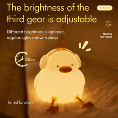 ATSUI night light showing three brightness levels for bedtime ease.