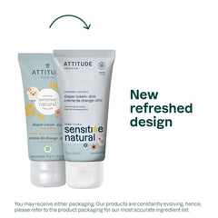 ATTITUDE diaper cream application on a baby's skin after a diaper change