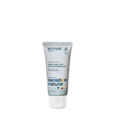 ATTITUDE diaper cream bottle close-up highlighting unscented zinc formula for sensitive baby skin