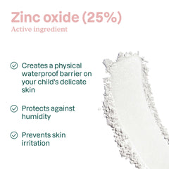 ATTITUDE diaper cream with oats and shea nourishes and hydrates dry areas