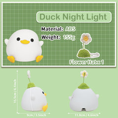 Attivolife duck night light with 20 minute auto-off timer in use