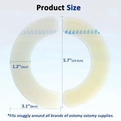 Atwlux universal-fit barrier strips compatible with most ostomy pouches.