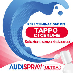 Audispray Ultra earcare ritual image suggests a simple home routine.