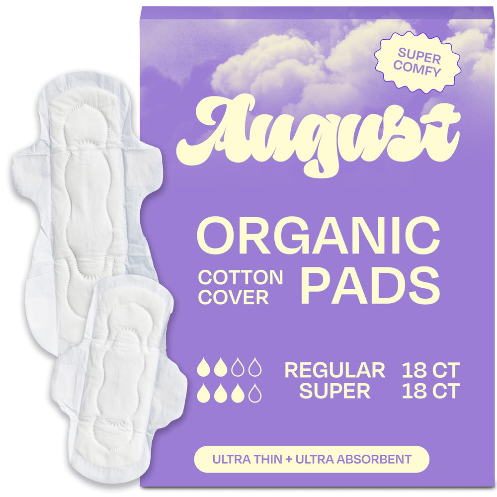 August regular pad with wings pack for reliable day wear.