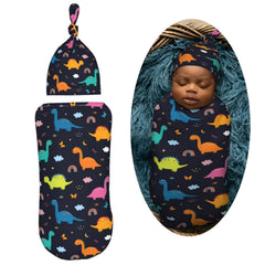AuHomea beanie hat pairs with swaddle for gentle warmth and coverage.