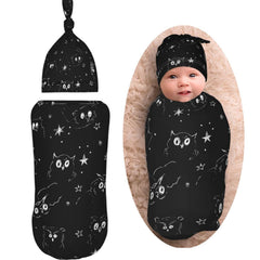 AuHomea owls-painted swaddle bag promotes secure, cozy wrapping for newborns.