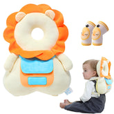 AUKOUPCIL baby walker head protector worn by a toddler for gentle impact protection.