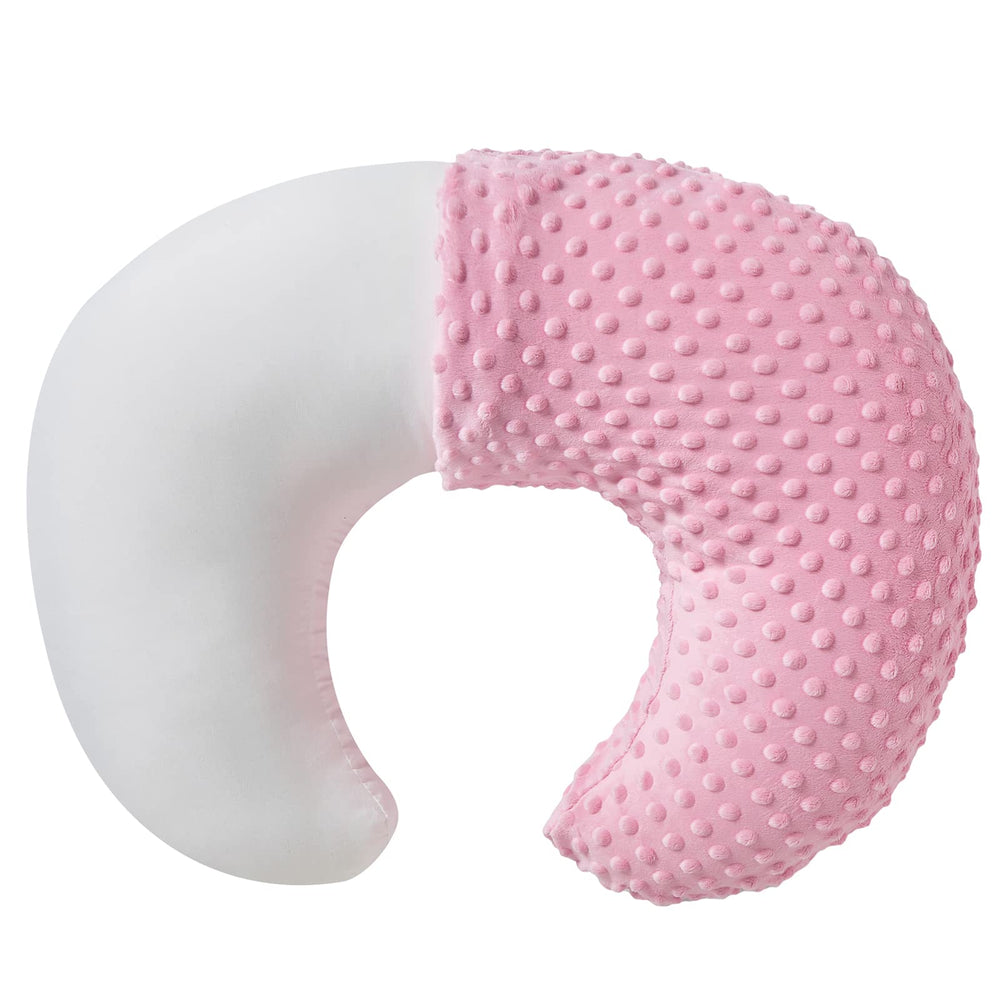 Aullar Nursing Pillow in candy pink with cover for comfortable feeding and support.