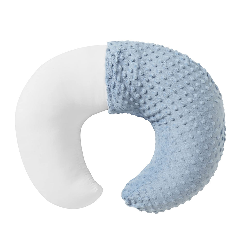 Aullar nursing pillow cover blue for comfortable feed positioning.
