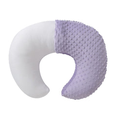 Aullar nursing pillow orchid cover supports comfortable breastfeeding.