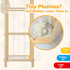 Auoleru storage tower removable hammock display adds extra toy space.