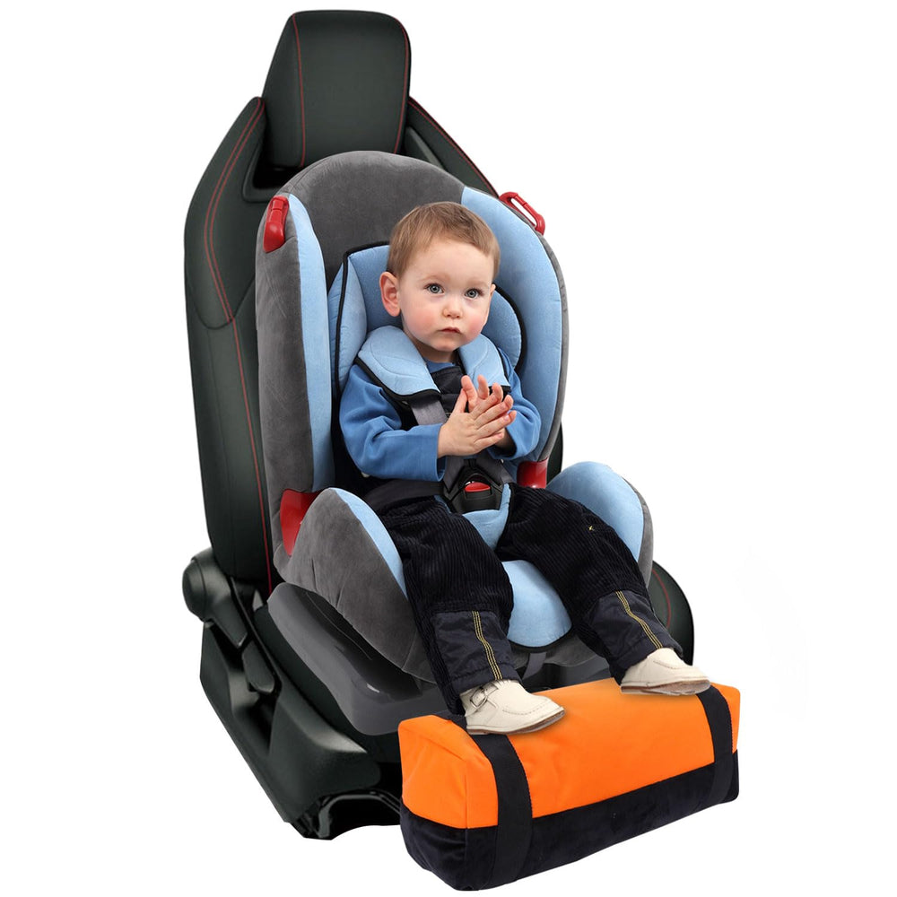 Aurya car seat foot rest cozy cushion supports little feet comfortably on long trips.