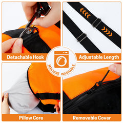 Aurya adjustable strap keeps the foot rest securely in place